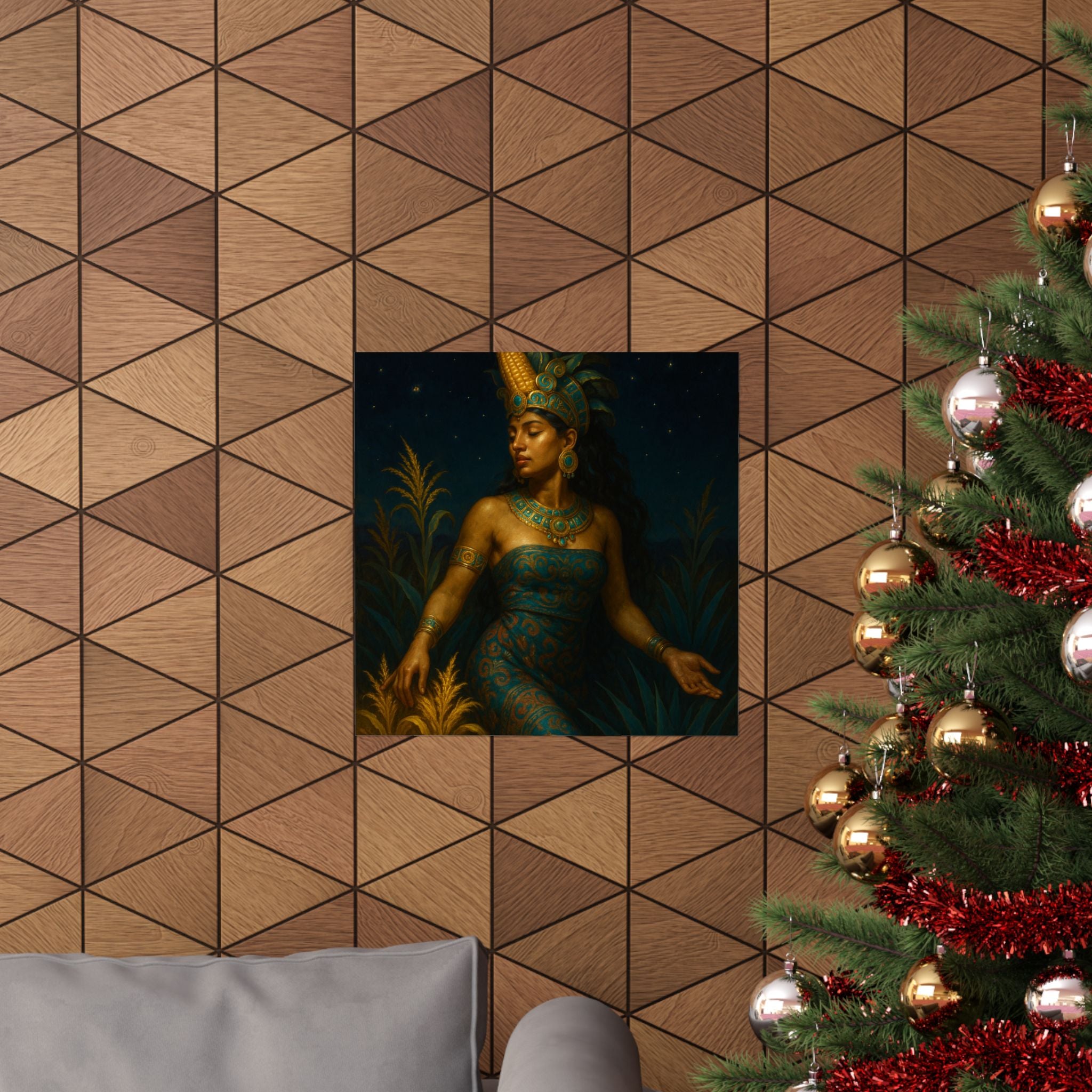 Maya Maize Goddess — Pixel Bruja Art Print