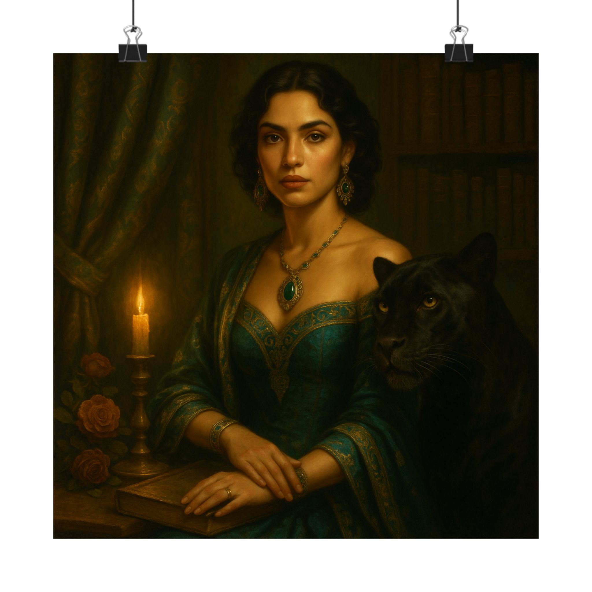 Dark-Academia Muse — Pixel Bruja Art Print