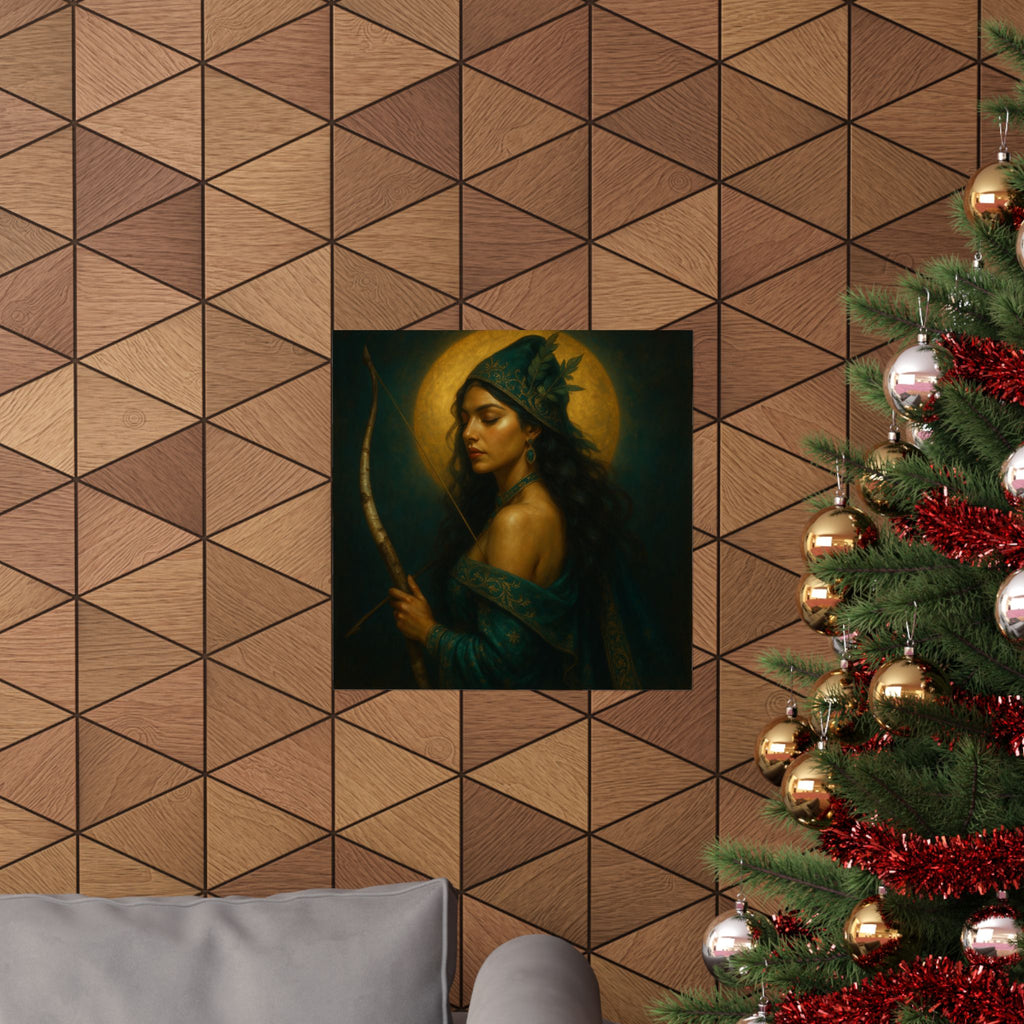 Evergreen Huntress Witch — Pixel Bruja Art Print