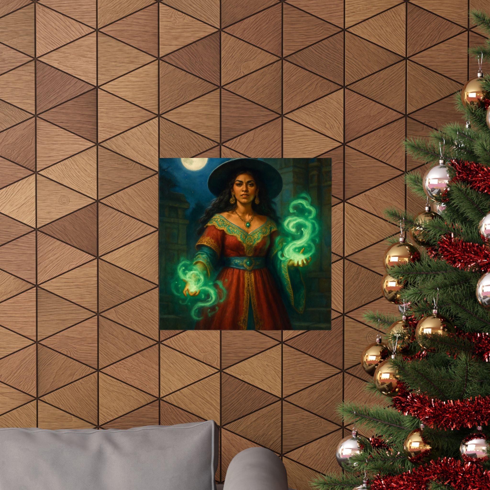 Latina Bruja Casting Jade Magic — Pixel Bruja Art Print