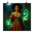 Latina Bruja Casting Jade Magic — Pixel Bruja Art Print
