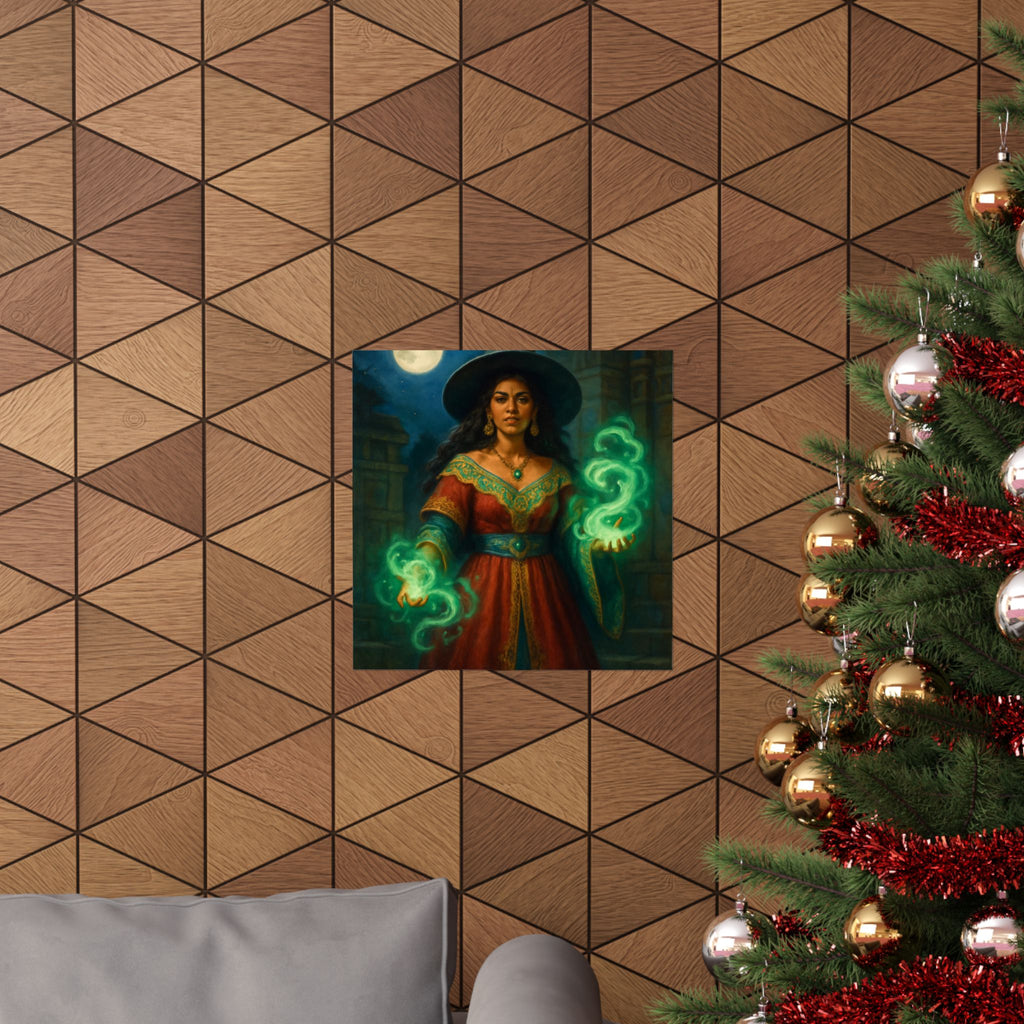 Latina Bruja Casting Jade Magic — Pixel Bruja Art Print