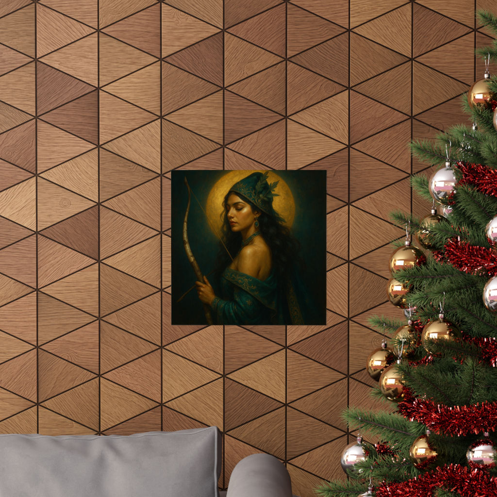 Evergreen Huntress Witch — Pixel Bruja Art Print