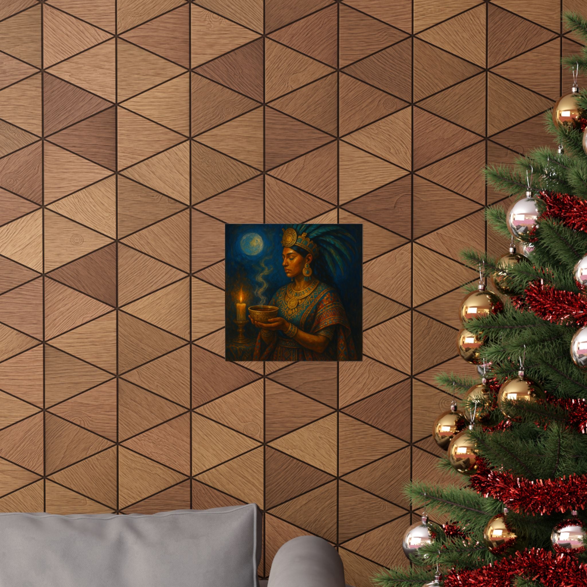 Mesoamerican Cacao Goddess — Pixel Bruja Art Print