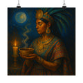 Mesoamerican Cacao Goddess — Pixel Bruja Art Print