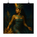 Maya Maize Goddess — Pixel Bruja Art Print