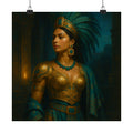 Mesoamerican Warrior Queen — Pixel Bruja Art Print